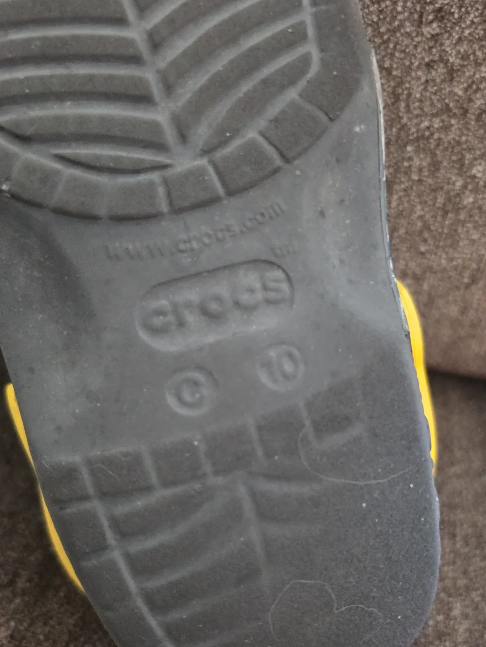 CROCS Kids Batman Sandals - Black and Yellow
